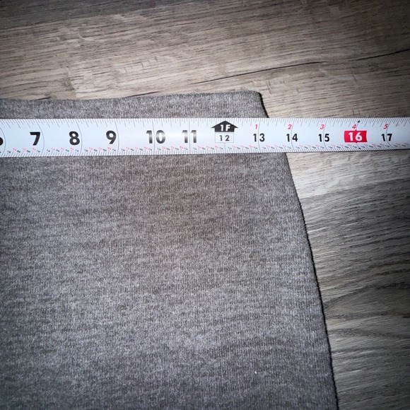 ZARA Knit 2pc Skirt Set Womens S Gray Cropped Sweater Midi Skirt Minimalist - Picture 7 of 10